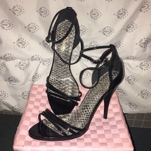 Black stiletto heels